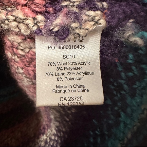 TNA Aritzia Striped Wool Blend Knit Pullover Oversized Sweater Size XS Women’s - Picture 8 of 10